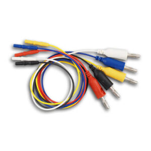 Universal electrode cable, 5 pcs (Blue, Red, White, Yellow, Black)