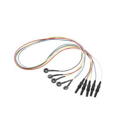 RE-usable disc electrodes, 5 pcs (Blue, Red, White, Yellow, Black)
